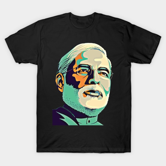 Narendra Modi India Prime Minister Namo BJP Supporter T-Shirt by alltheprints